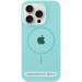 Чохол Silicone Case Full Protective (AA) with Magnetic Safe на Apple iPhone 15 (6.1") (Бірюзовий / Light Turquoise)