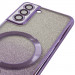Фото TPU чехол Delight case with Magnetic Safe с защитными линзами на камеру для Samsung Galaxy S21 FE (Фиолетовый / Purple) в магазине vchehle.ua