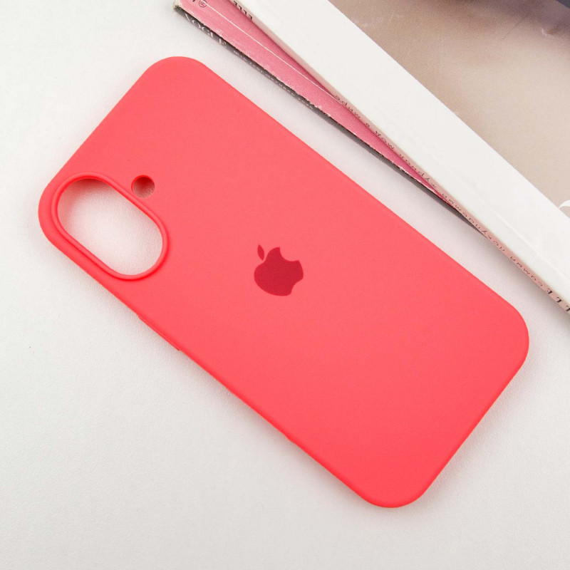 Фото Чохол Silicone Case Full Protective (AA) на Apple iPhone 16 (6.1") (Кавуновий / Watermelon red) на vchehle.ua