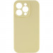 Чехол Silicone Case Full Camera Protective (AA) NO LOGO для Apple iPhone 14 Pro (6.1") (Желтый / Mellow Yellow)