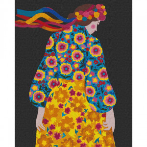 Картина за номерами "Вбрання на день перемоги" Ідейка KHO4922 40х50см (Різні кольори)