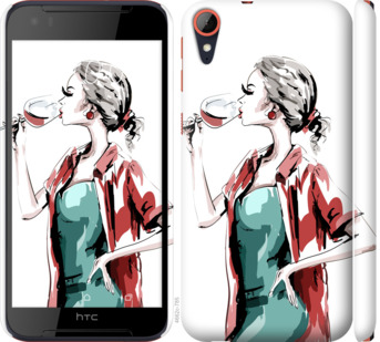 

Чехол Девушка с бокалом для HTC Desire 830 841453