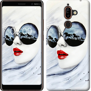 

Чехол Девушка акварелью для Nokia 7 Plus 605321