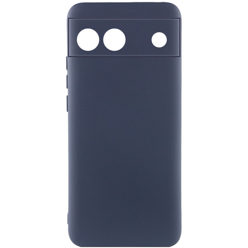 Чохол Silicone Cover Lakshmi Full Camera (A) на Google Pixel 6a (Синій / Midnight Blue)