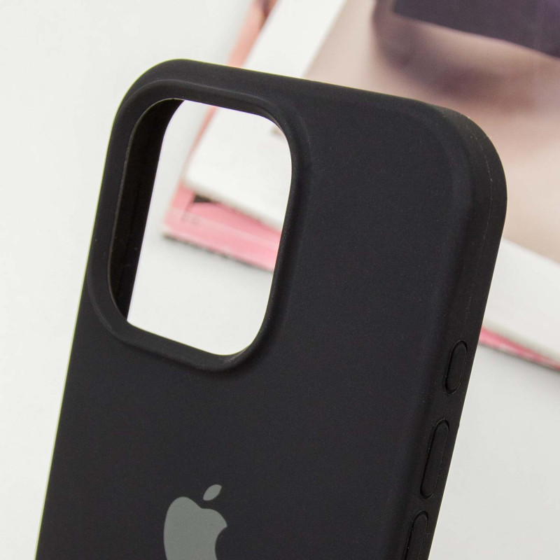 Чехол Silicone Case Full Protective (AA) для Apple iPhone 14 Pro (6.1") (Черный / Black) в магазине vchehle.ua