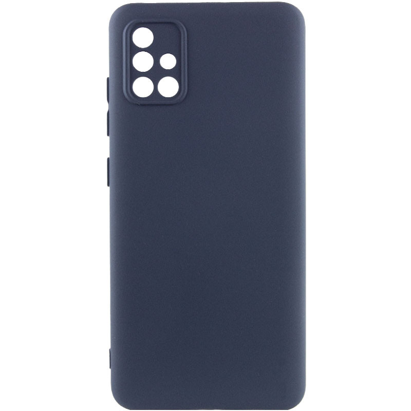 Чохол Silicone Cover Lakshmi Full Camera (AA) на Samsung Galaxy A51 (Синій / Midnight Blue)