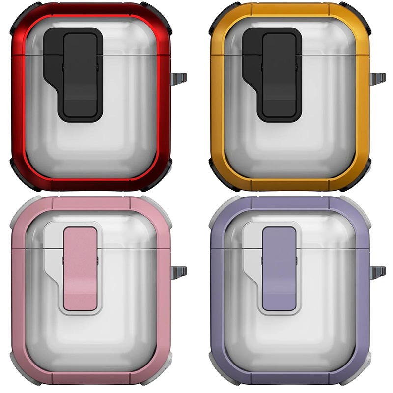 Футляр противоударный Locking Button для наушников Airpods 1/2