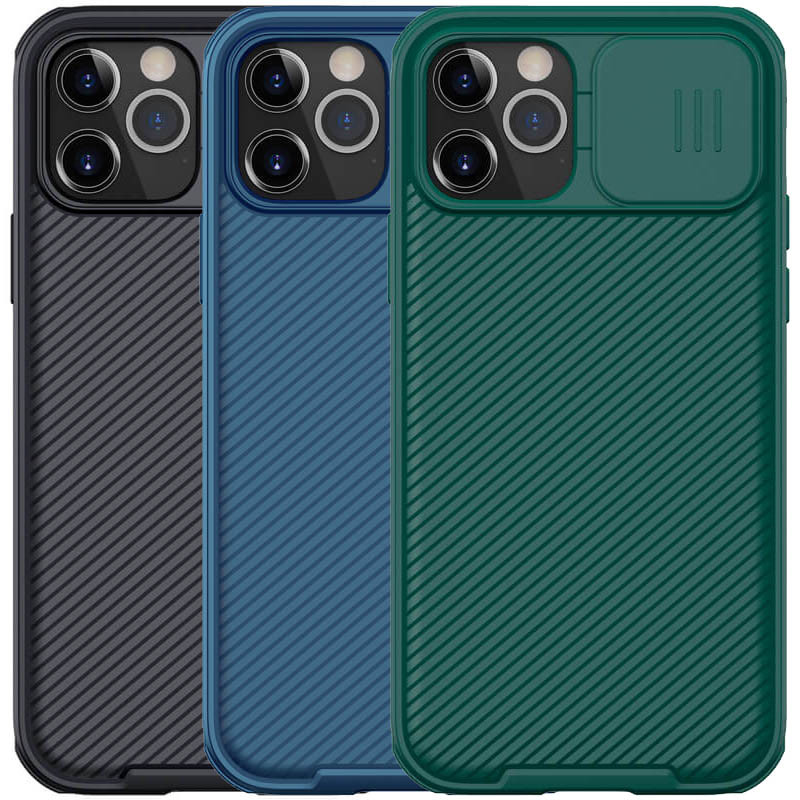 Карбонова накладка Nillkin CamShield Pro для iPhone 12