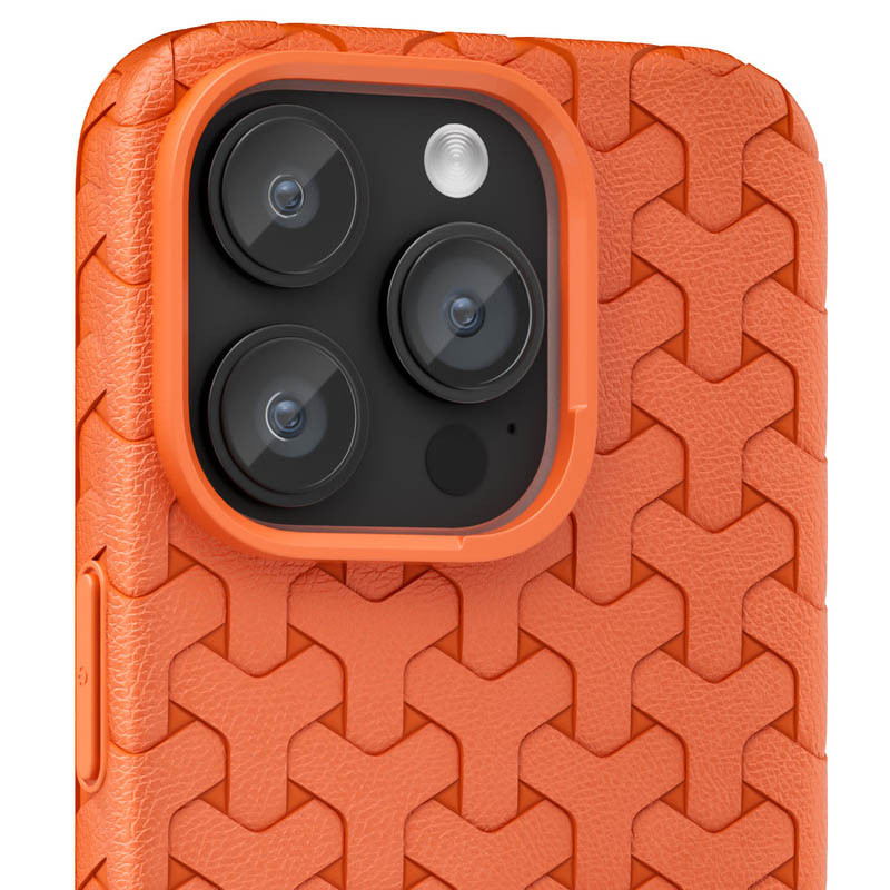 Фото Чехол TPU Weaving для Apple iPhone 15 Pro Max (6.7") (Orange) на vchehle.ua