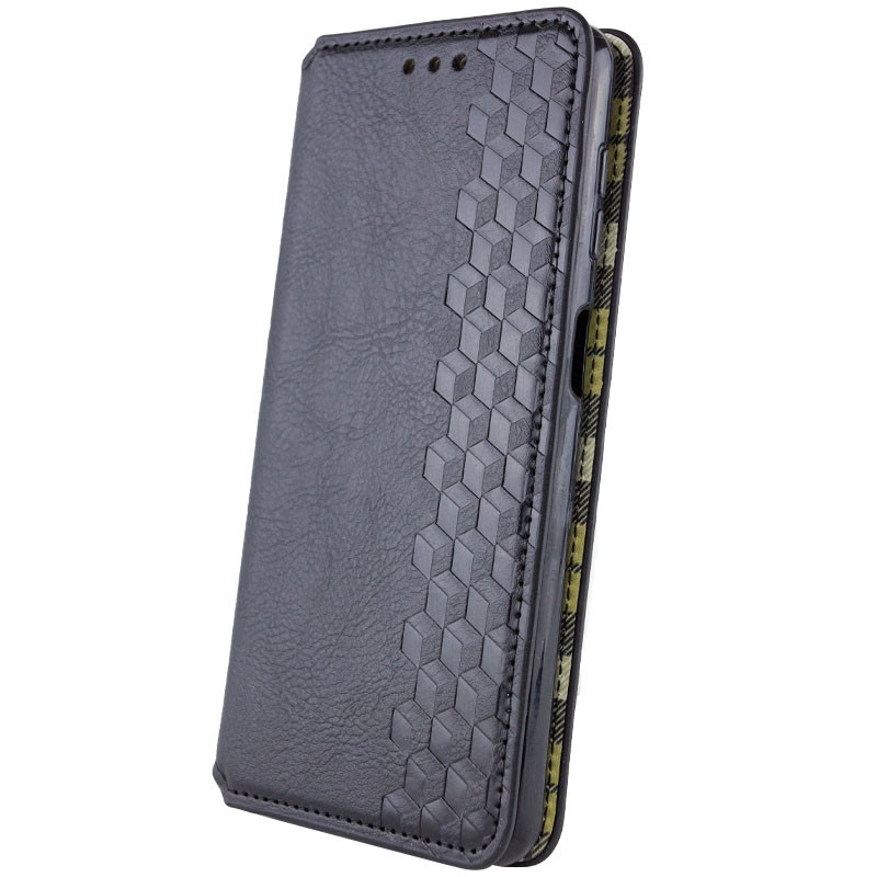 Фото Шкіряний чохол книжка GETMAN Cubic (PU) на Samsung Galaxy M35 5G (Чорний) в маназині vchehle.ua