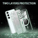 Фото TPU чохол Delight case with Magnetic Safe з захисними лінзами на камеру на Samsung Galaxy S23 FE (Зелений / Green) на vchehle.ua