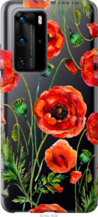 

Чехол Нарисованные маки для Huawei P40 Pro 945491