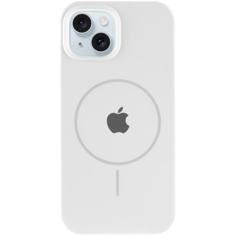 Фото Чохол Silicone Case Full Protective (AA) with Magnetic Safe на Apple iPhone 14 Plus (6.7") (Білий / White) на vchehle.ua