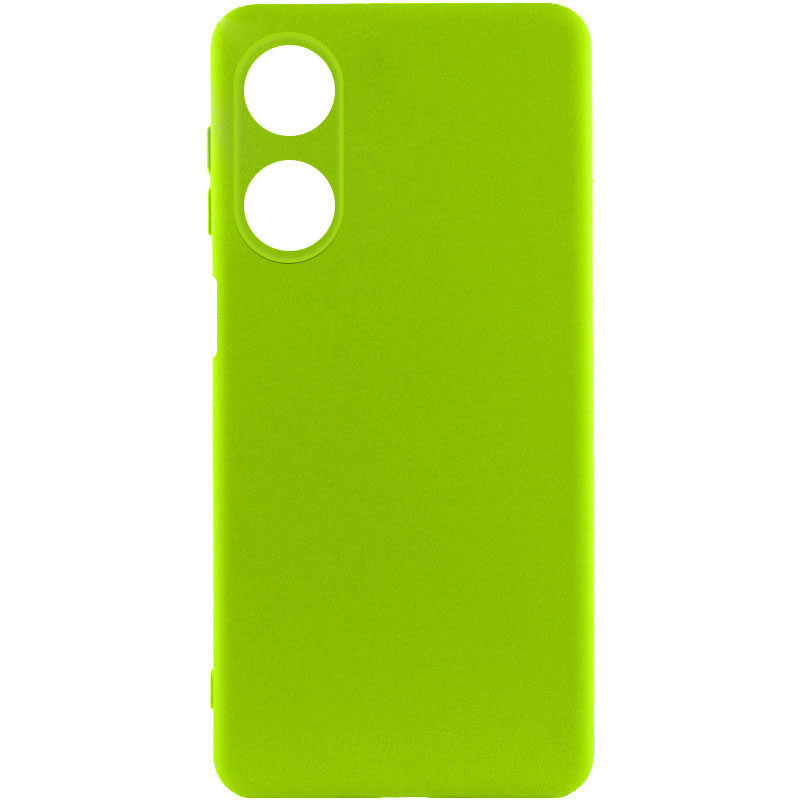Чохол Silicone Cover Lakshmi Full Camera (A) на Oppo A38 / A18 (Салатовий / Neon Green)