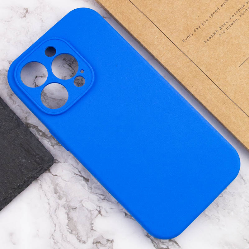 Купить Чехол Silicone Case Full Camera Protective (AA) NO LOGO для Apple iPhone 15 Pro Max (6.7") (Синий / Capri Blue) на vchehle.ua