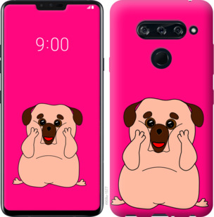 

Чохол Веселий мопс на LG V40 ThinQ 928404