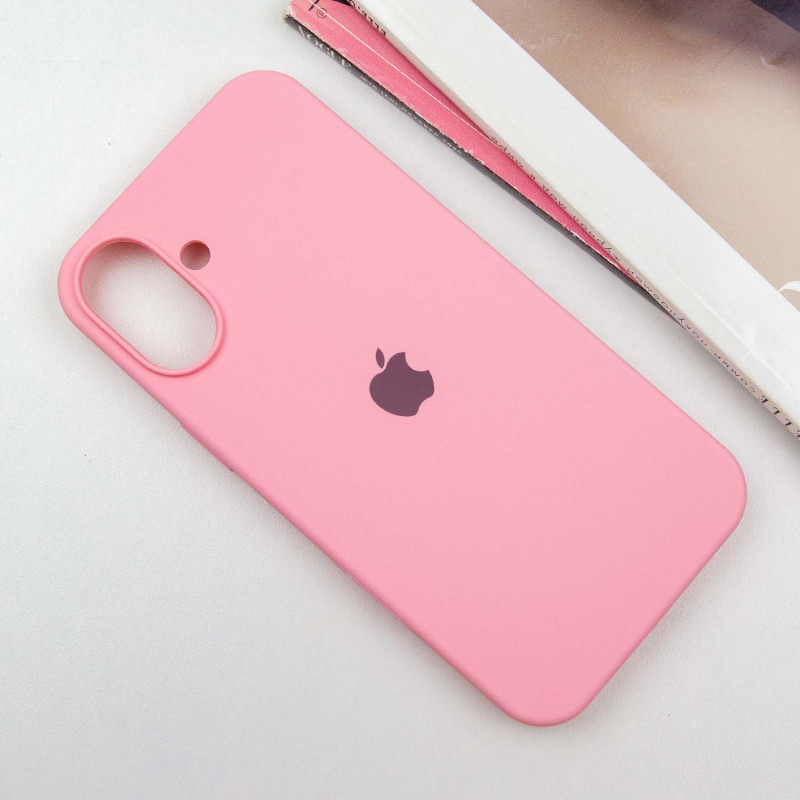 Фото Чохол Silicone Case Full Protective (AA) на Apple iPhone 16 (6.1") (Рожевий / Light pink) на vchehle.ua