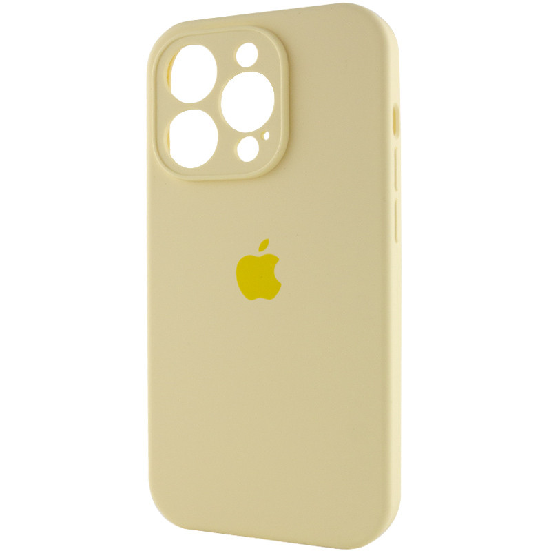 Фото Чохол Silicone Case Full Camera Protective (AA) на Apple iPhone 14 Pro Max (6.7") (Жовтий / Mellow Yellow) в маназині vchehle.ua