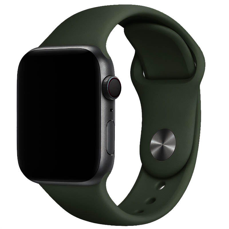 Силиконовый ремешок для Apple Watch 38/40/41/42mm(ser.10) (Зеленый / Clover)