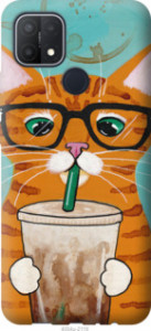 Чехол Зеленоглазый кот в очках для Oppo A15s