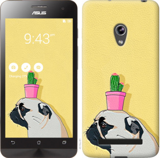 

Чехол Мопс с кактусом для Asus Zenfone 5 795888