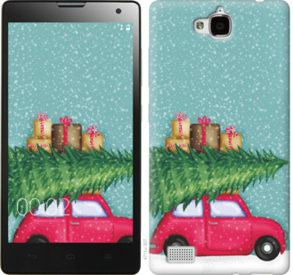 

Чехол Машина с подарками для Huawei Honor 3C 867711