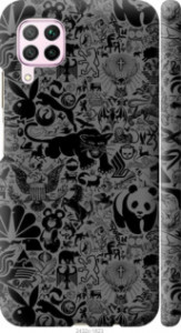 Чехол Чёрно-серый стикер бомбинг для Huawei Nova 6SE