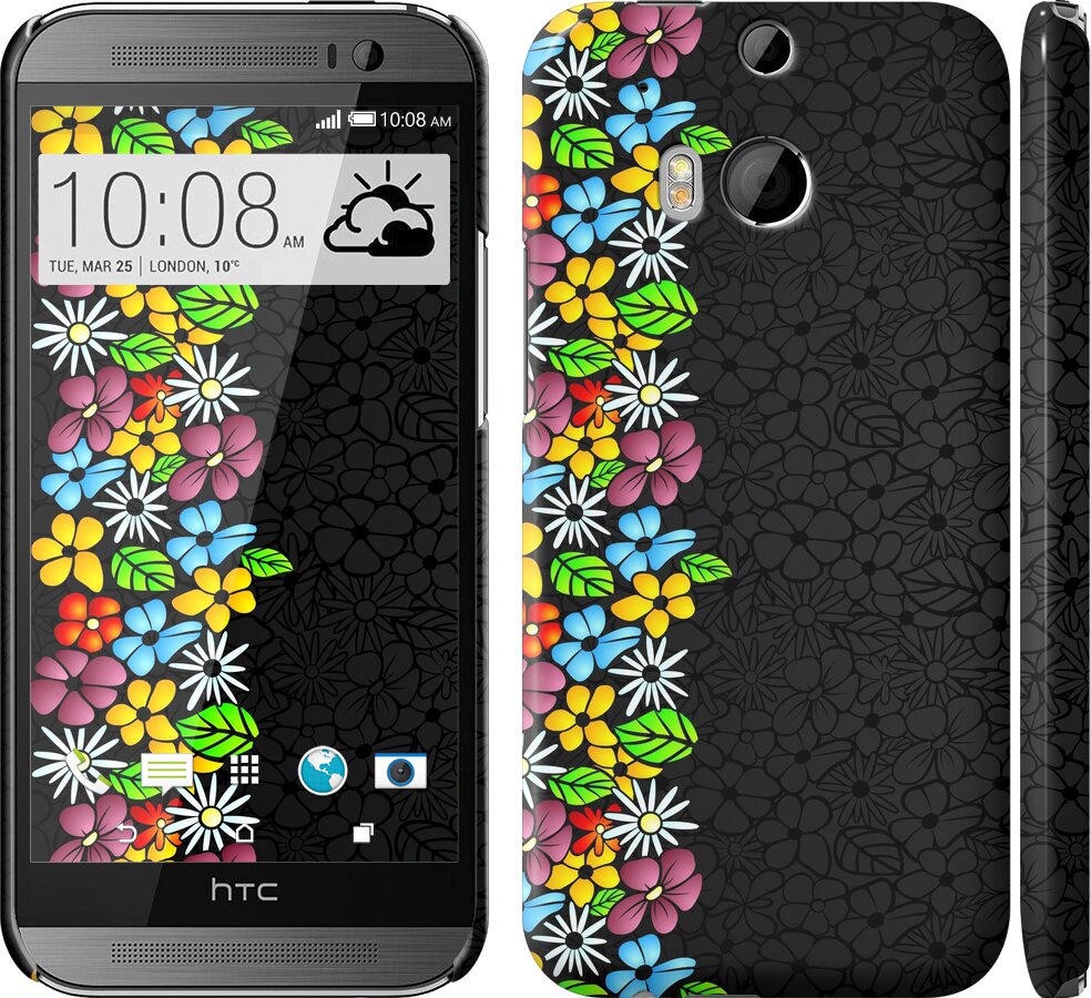 

Чохол квітковий орнамент на HTC One M8 102186