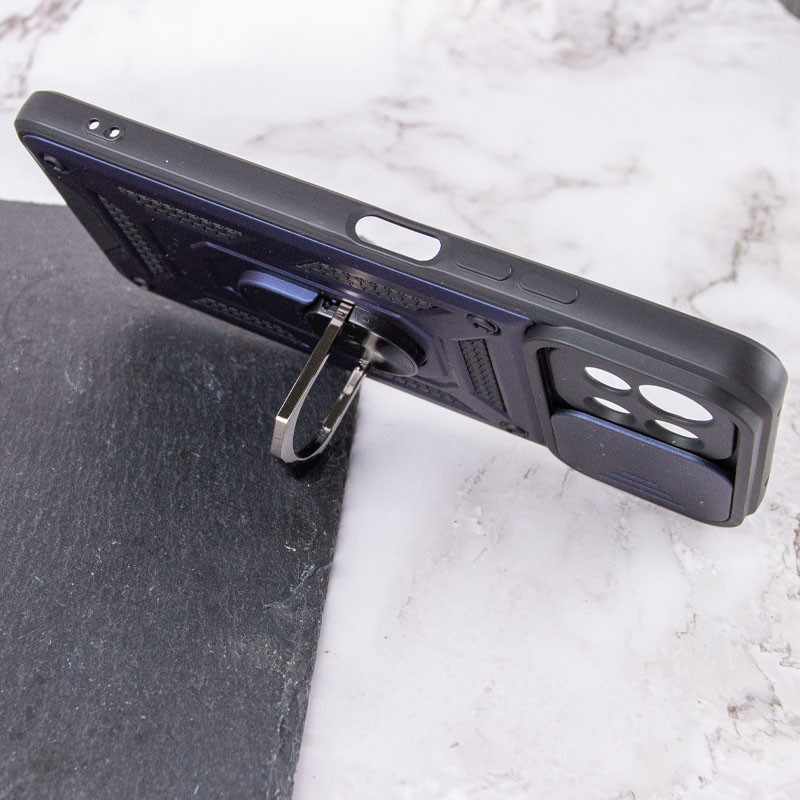 Купити Ударостійкий чохол Camshield Serge Ring на Xiaomi Mi 11 Lite (Синій) на vchehle.ua