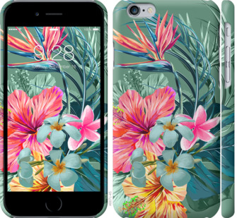

Чехол Тропические цветы v1 для iPhone 6 (4.7'') 844767