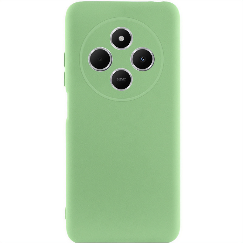 Чехол Silicone Cover Lakshmi Full Camera (AA) для Xiaomi Redmi 14C / Poco C75 (Зеленый / Pistachio)