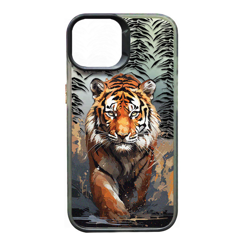 TPU+PC чохол TakiTaki Magic glow на Apple iPhone 13 Pro (6.1") (Tiger / Black)