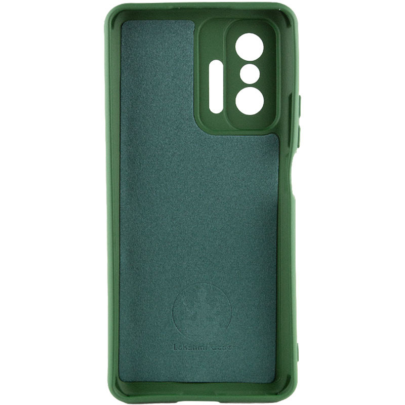 Фото Чохол Silicone Cover Lakshmi Full Camera (A) на Xiaomi 11T / 11T Pro (Зелений / Dark green) на vchehle.ua