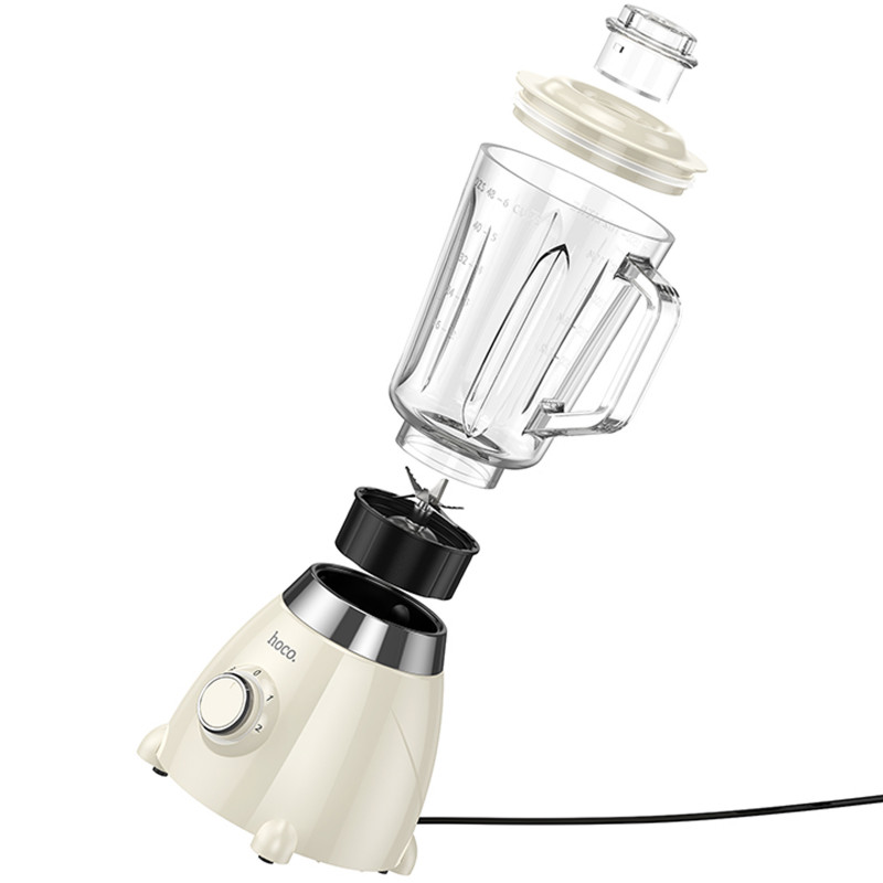 Фото Блендер Hoco HE33 Electric Retro Juicer 500W (1.5L) (Milky White) на vchehle.ua