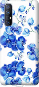 Чехол Голубые орхидеи для Oppo Reno 3 Pro