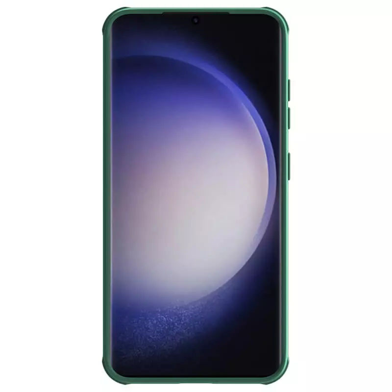 Карбоновая накладка Nillkin CamShield Pro для Samsung Galaxy S24 (Deep Green) в магазине vchehle.ua