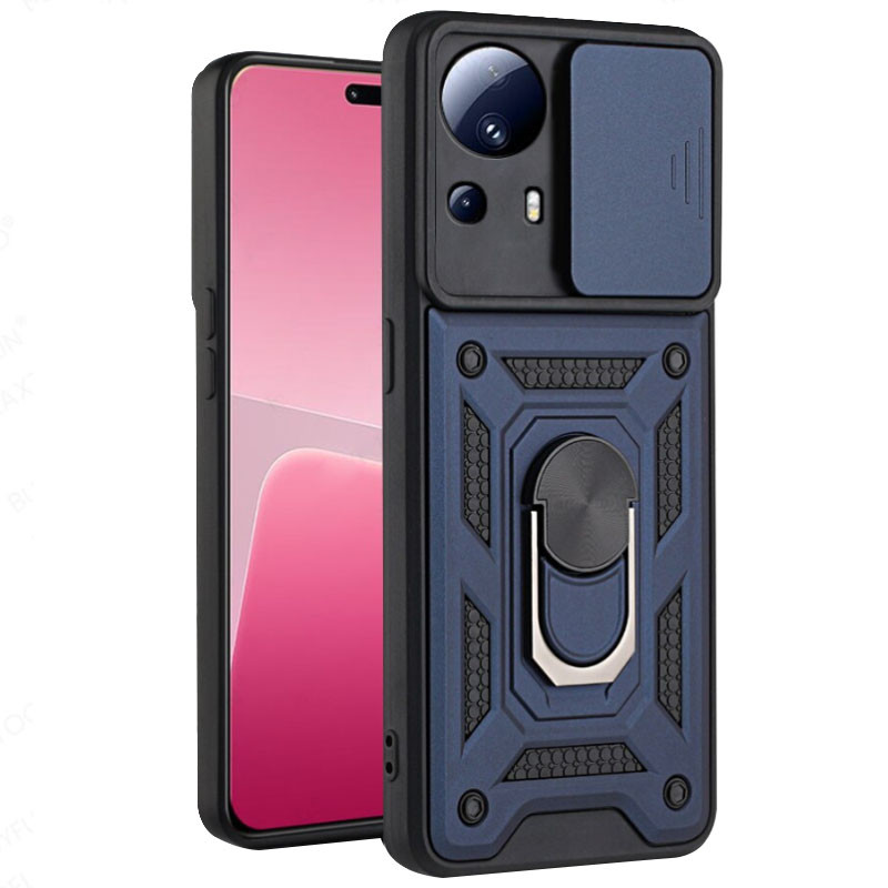 Ударопрочный чехол Camshield Serge Ring для Xiaomi 13 Lite (Синий)