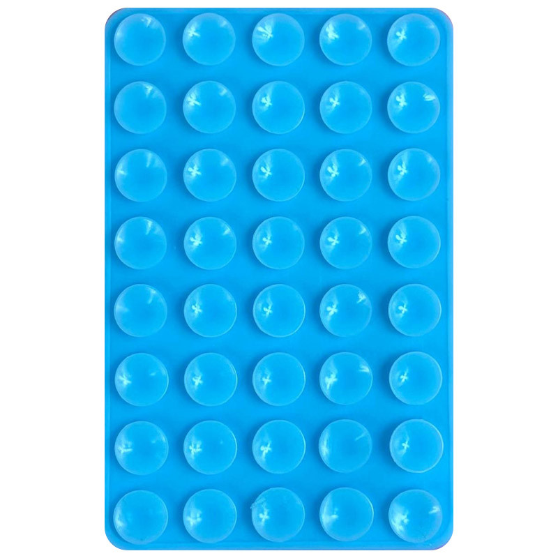 Фото Держатель-присоска для телефона Double Side Silicone 100*64мм (Light Blue) на vchehle.ua