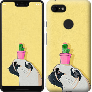 

Чехол Мопс с кактусом для Google Pixel 3a XL 876372