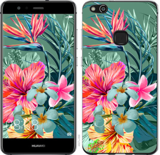 

Чехол Тропические цветы v1 для Huawei P10 Lite 845209