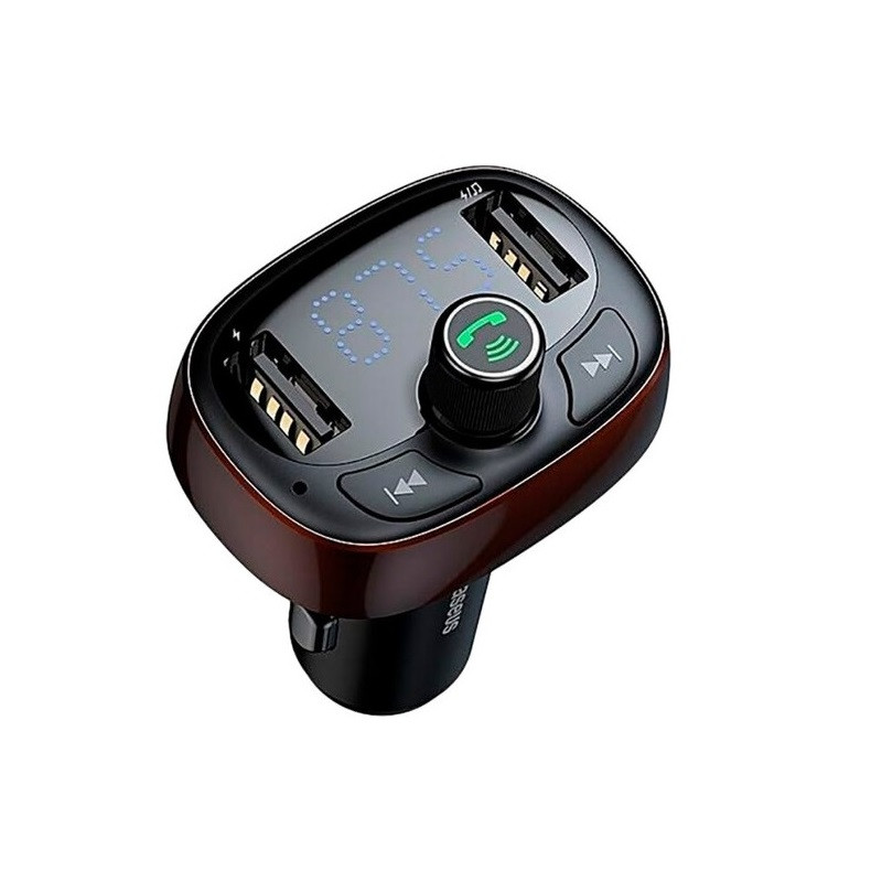

АЗП FM модулятор Baseus 2.4A 2USB (CCALL-TM) (brown) 768702