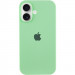 Чехол Silicone Case Full Protective (AA) для Apple iPhone 16 Plus (6.7") (Зеленый / Pistachio)