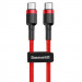 Дата кабель Baseus Cafule Type-C to Type-C Cable PD 2.0 60W (1m) (CATKLF-G) (Червоний)