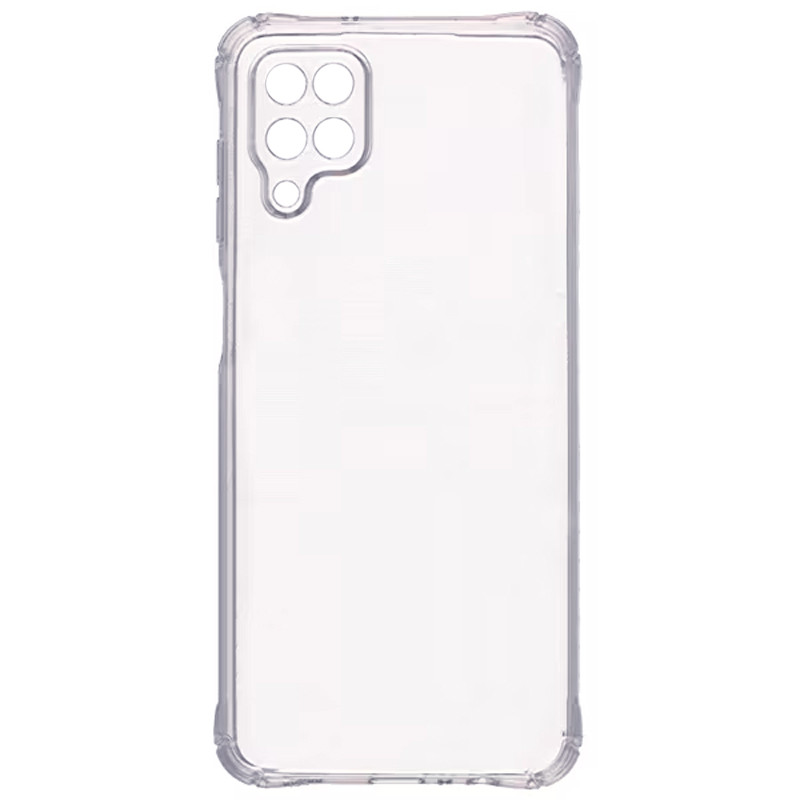 TPU чохол GETMAN Ease logo посилені кути Full Camera на Samsung Galaxy A12 / M12 (Безбарвний (прозорий))