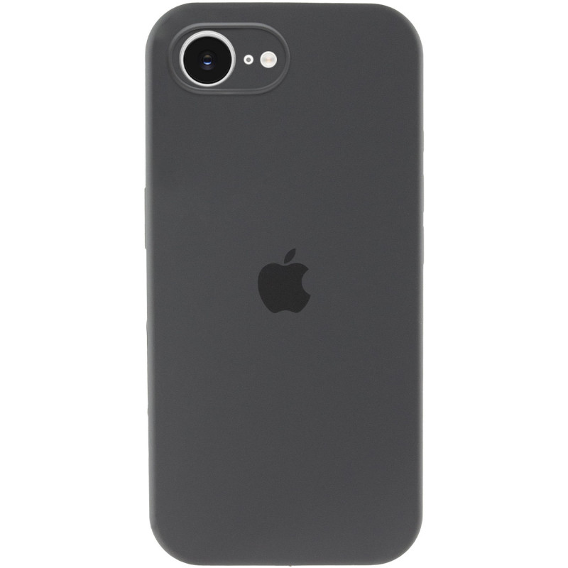 Чохол Silicone Case Full Camera Protective (AA) на Apple iPhone 16e (6.1") (Сірий / Dark Gray)