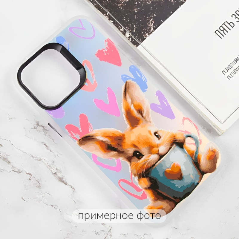 Фото TPU+PC чехол TakiTaki Love magic glow для Samsung Galaxy S21 FE (Sweet rabbit / Pink / Purple) в магазине vchehle.ua