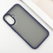 Фото TPU+PC чехол Metal Buttons для Apple iPhone 16 (6.1") (Синий) в магазине vchehle.ua