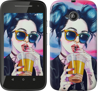 

Чехол Арт-девушка в очках для Motorola Moto E2 247234