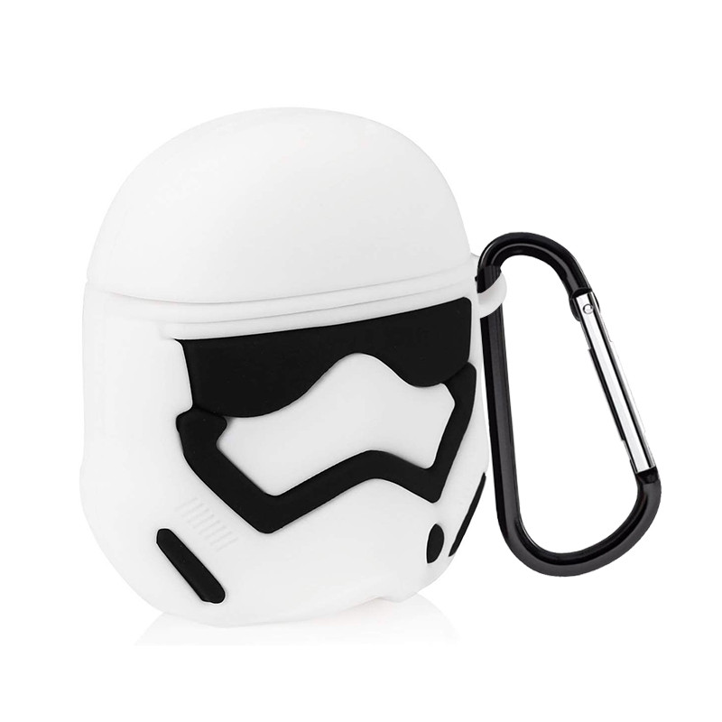 Фото Силіконовий футляр Star Wars Force для навушників AirPods + карабін (Stormtrooper) на vchehle.ua