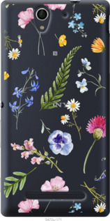 

Чехол Цветочный фон v2 для Sony Xperia C3 D2502 1440121